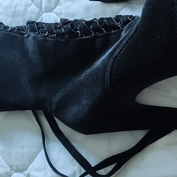 Velvet Babydoll Pleaser Boots - Picture 14 of 15